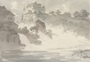 Quedas em Schaffhausen de Sir George Howland Beaumont seventh Baronet
