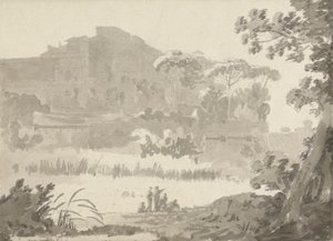 O Vaticano desde a estrada para Ponte Mola de Sir George Howland Beaumont seventh Baronet