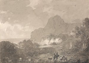 Vista na costa de Itália de Sir George Howland Beaumont seventh Baronet