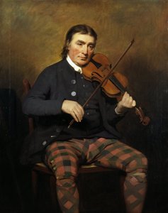 Retrato do violinista e compositor Niel Gow 1727-1807, 1787
