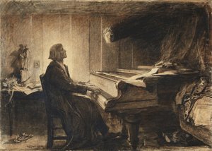 Franz Liszt no Piano, 1904.