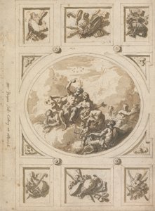 Design para um tecto em Addiscombe: Bacchus e Ariadne