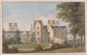 Lilleshall, Shropshire: Vista da Entrada Norte e da Frente Oeste