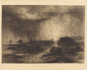 Chuva de outubro: Posuclos nos Guardarramas, perto de Madrid de Sir John Charles Robinson