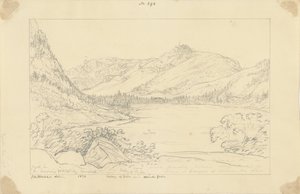 Vale de Fassa a partir do lado oposto de Gries de Sir John Frederick William Herschel
