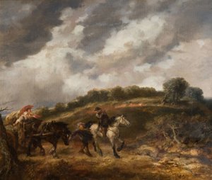 Um dia de vento, 1885. de Sir John Gilbert