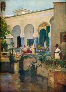 Interior de um harém mouro, 1907 de Sir John Lavery