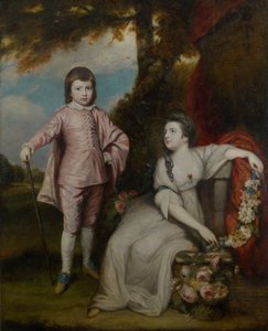 George Capel, Visconde Malden 1757-1839, e Lady Elizabeth Capel 1755-1834, 1768.