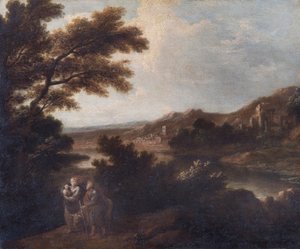 "Paisagem com voo para o Egipto", século XVIII