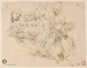 Nossa Senhora e o Menino com dois anjos de Sir Joshua Reynolds