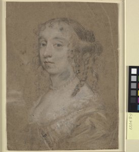 Retrato de cabeça e ombros de uma senhora