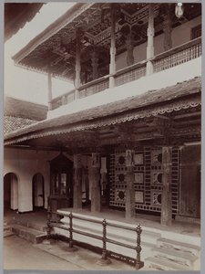 Templo Budista em Kandy, Ceilão, c. década de 1880.