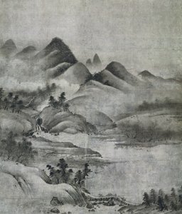 Paisagem, 1500-1525. de Soami