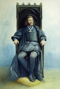 Grão-duque Konstantin Konstantinovich como Hamlet no teatro de William Shakespeare em 21 de fevereiro de 1899, 1899 de Sofia Ivanovna Kramskaya