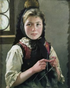 Rapariga Agricultora Alemã de Sofie Thomesen Werenskiold