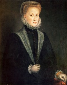 Anna da Áustria, rainha consorte de Filipe II da Espanha e Portugal, 1573. de Sofonisba Anguissola