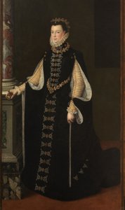 Espanhol: Isabel de Valois sosteniendo un retrato de Felipe II Retrato de Isabel de Valois segurando um retrato de Felipe II de Sofonisba Anguissola