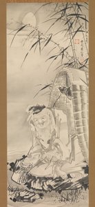 Tokaibo com uma cesta de pesca, ca. 1768.