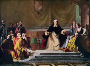 A expulsão dos judeus da Espanha, 1492, ilustração da "História das Nações" de Hutchinson, c.1915
