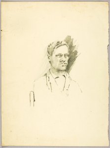 Estudo de retrato de Solon H. Borglum