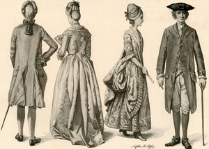 Roupa durante o reinado de George III, 1760-1776, 1903, 1937.