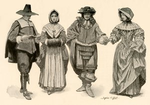 Roupas durante o período de 1620-1670, 1903, 1937.