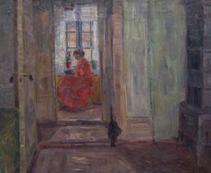 Interior (óleo sobre tela)