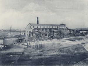 City and Suburban Gold Mining Company, New Battery and Cyanide Works (foto a p/b) de South African Photographer