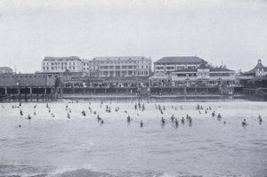 Ocean Beach, Durban (foto a p/b) de South African Photographer