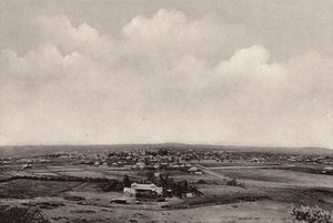 Panorama de Bloemfontein (fotografia a preto e branco) de South African Photographer