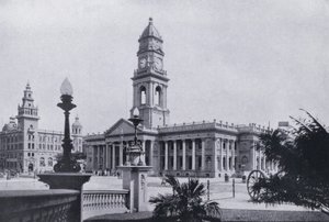 Correios e Banco Natal, Durban (foto a p-b) de South African Photographer