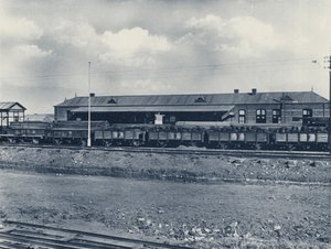 Estação de trem, Elandsfontein (foto a p/b) de South African Photographer