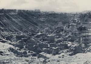 Cenas nos Antigos Dias, Mina Kimberley em 1874 (foto a p/b) de South African Photographer
