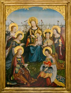 Tríptico da Virgem e do Menino com Santos (painel central)