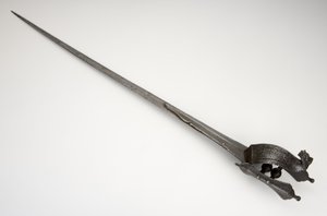 Pata, espada de manopla (aço, ferro e latão) de South Indian School