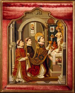 A Missa de São Gregório. de Spanish Painter