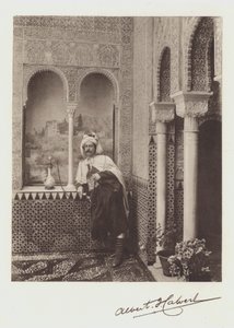 Albert F Calvert, Retrato e Assinatura (cor litho) de Spanish Photographer