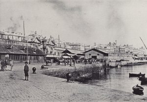 Cádiz: El Muelle (foto a p/b)