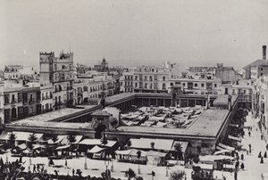 Cádis: Plaza de Abastos (foto a p/b) de Spanish Photographer