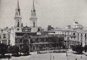 Cádiz: Plaza de la Constitucion (foto a p/b)