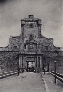 Cádis: Puerta de Tierra (foto a p/b)