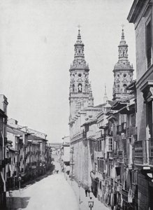 Calle Del Mercado, Logrono (fotografia a preto e branco) de Spanish Photographer
