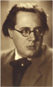 Retrato de Andres Segovia (fotografia a preto e branco) de Spanish Photographer