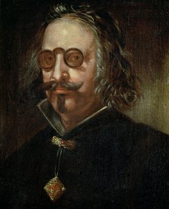 131-0795082 Retrato de Francisco de Quevedo y Villegas (1580-1645) (óleo sobre tela) de Spanish School