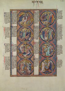 Biblia Moralizada de San Luis, Tome II, 7v  de Spanish School