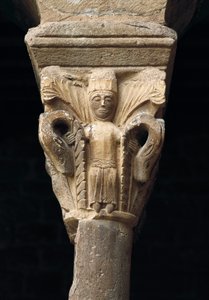 Capital de uma coluna, da Igreja de Santa Maria de l