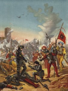 Captura do rei Francisco I da França na Batalha de Pavia, Itália, 1525