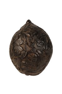 Caixa de dinheiro de coco esculpida, Spanish Colonial, c.1800 (coconut) de Spanish School