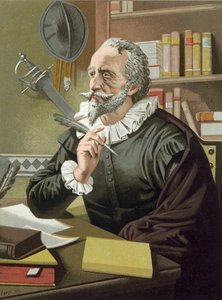 Cervantes em seu estudo