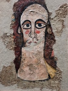 Cristo Pantokrator. Século XII (fresco) de Spanish School